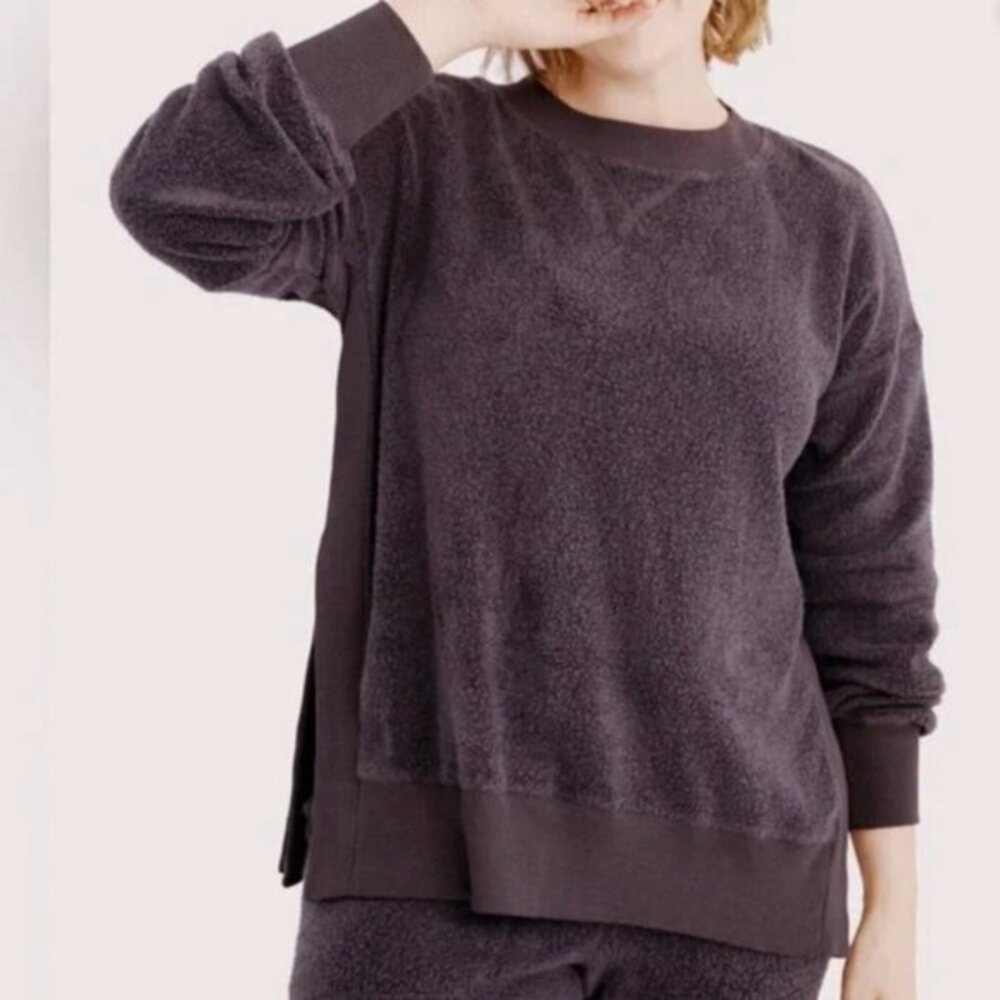 Aerie Chilled Out Cozy Good Vibes Oversized Crewneck Sweatshirt Women's Small